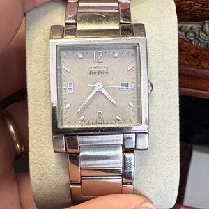 Citizen Eco-Drive Silver Square Watch